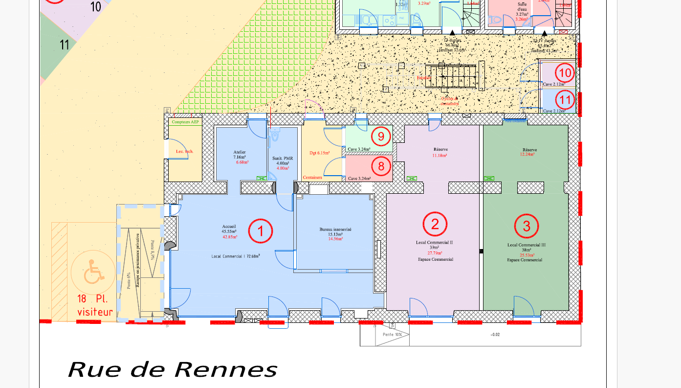 Local commercial à louer à Treillieres, 72,68 m² – photo 2 sur 4